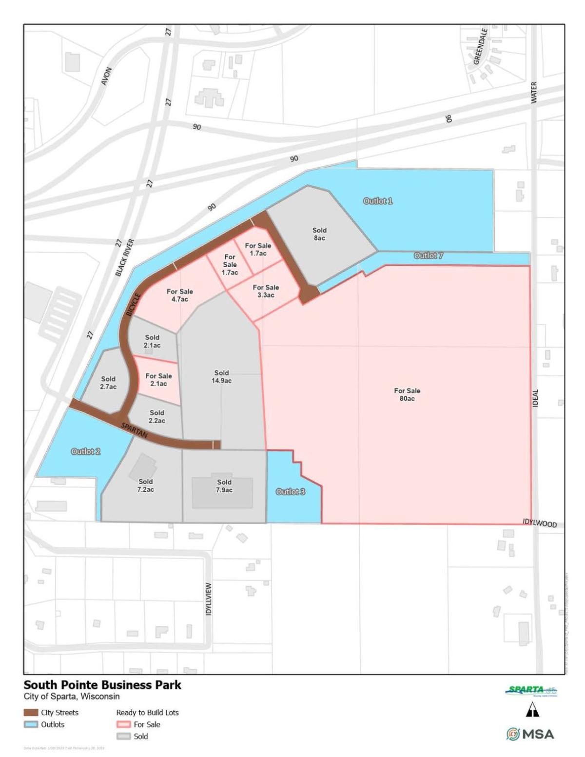 South Pointe Business Park map