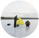 ice fishing icon