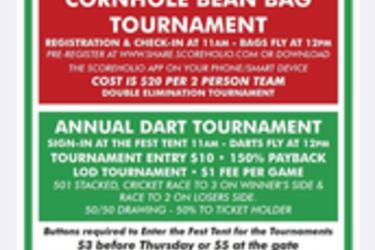 BUTTERFEST CORNHOLE/DART TOURNAMENT 2026 DETAILS