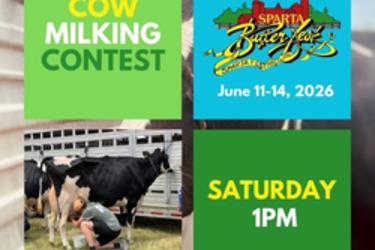 SPARTA BUTTERFEST COW MILKING 2026