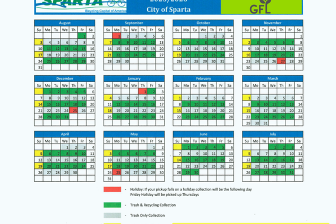 GFL Garbage Schedule 2026