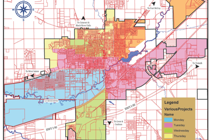 City of Sparta Garbage Updated Map 
